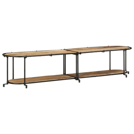 tv-bord 200x42x40 cm massivt ru mangotræ