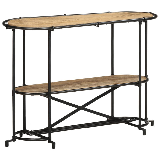 konsolbord 110x42x76 cm massivt ru mangotræ