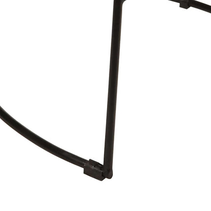 barstole 2 stk. 49x43x103 cm massivt mangotræ sort