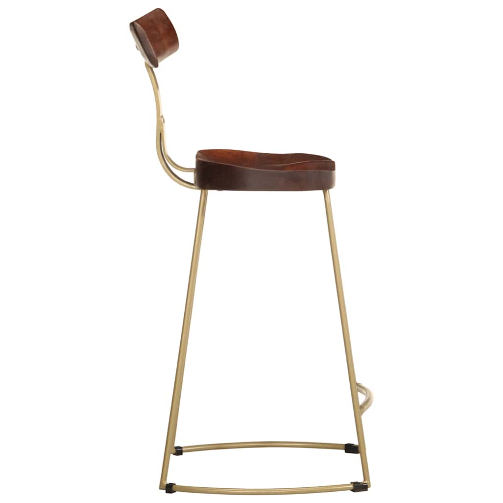 barstole 2 stk. 49x43x88 cm massivt mangotræ