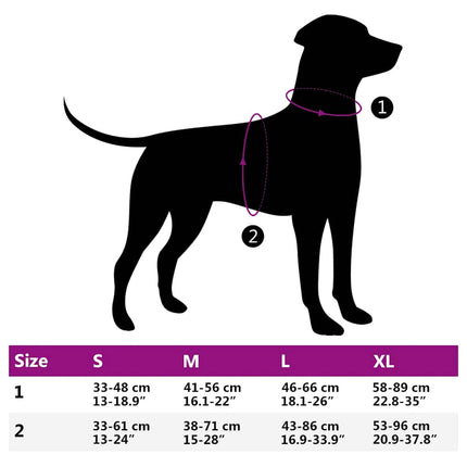 hundesele med refleksstriber str. M justerbar sort