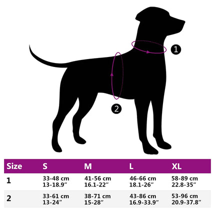 hundesele med refleksstriber str. L justerbar pink
