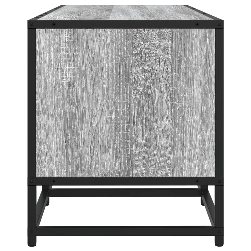 tv-bord 180x35x41 cm konstrueret træ grå sonoma-eg