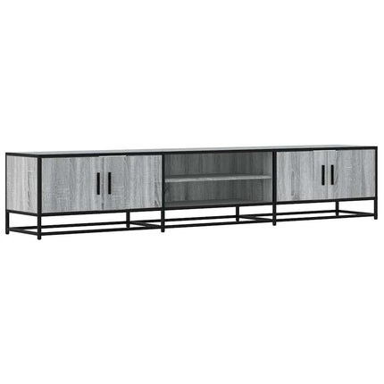 tv-bord 210x35x41 cm konstrueret træ grå sonoma-eg