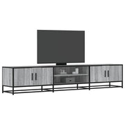tv-bord 210x35x41 cm konstrueret træ grå sonoma-eg