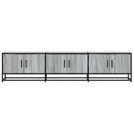 tv-bord 180x35x41 cm konstrueret træ grå sonoma-eg