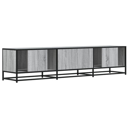 tv-bord 180x35x41 cm konstrueret træ grå sonoma-eg