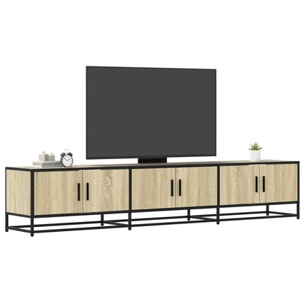 tv-bord 210x35x41 cm konstrueret træ sonoma-eg