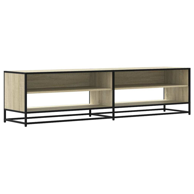 tv-bord 180,5x40x46 cm konstrueret træ sonoma-eg