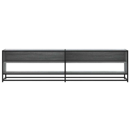 tv-skab 180,5x40x46 cm konstrueret træ grå sonoma-eg