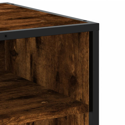 tv-bord 180x40x46 cm konstrueret træ røget egetræsfarve