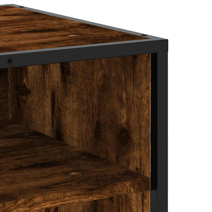 tv-bord 270x40x46 cm konstrueret træ røget egetræsfarve