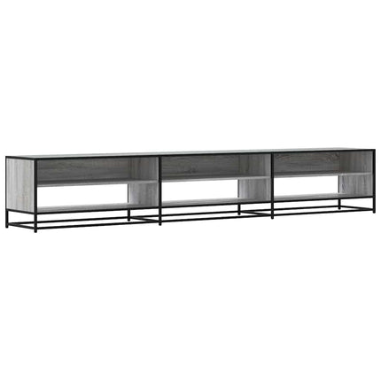 tv-bord 270x40x46 cm konstrueret træ grå sonoma-eg