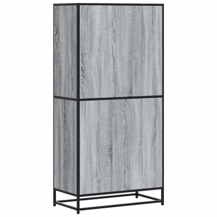 skab 68x35x139 cm konstrueret træ grå sonoma-eg