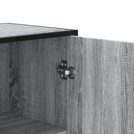 skab 68x35x139 cm konstrueret træ grå sonoma-eg