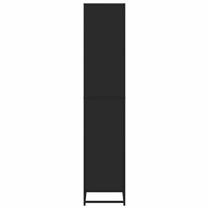 bogreol 60x35x170,5 cm konstrueret træ sort