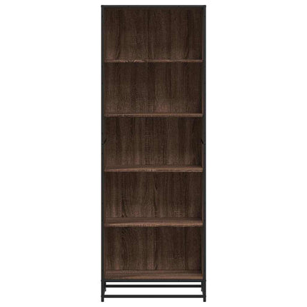 bogreol 60x35x170,5 cm konstrueret træ brun egetræsfarve