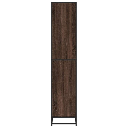 bogreol 60x35x170,5 cm konstrueret træ brun egetræsfarve