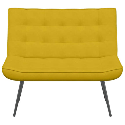 bænk 110x74x84 cm velour gul