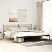 sengeramme uden madras 200x200 cm metal sonoma-eg