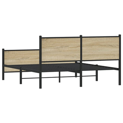 sengeramme uden madras 140x200 cm metal sonoma-eg
