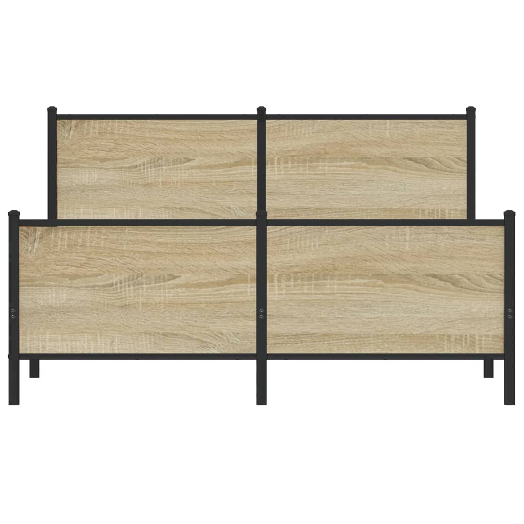 sengeramme uden madras 150x200 cm metal sonoma-eg