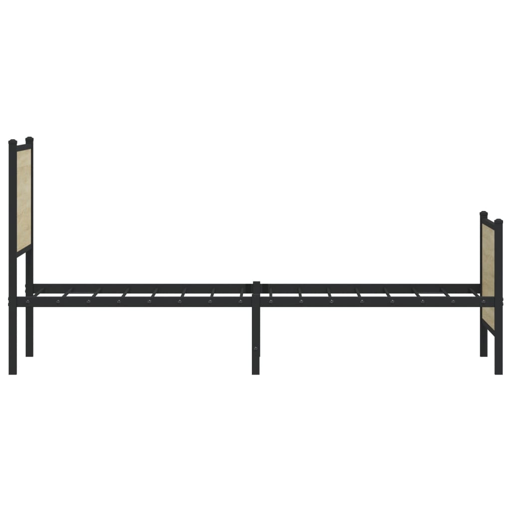 sengeramme uden madras 150x200 cm metal sonoma-eg