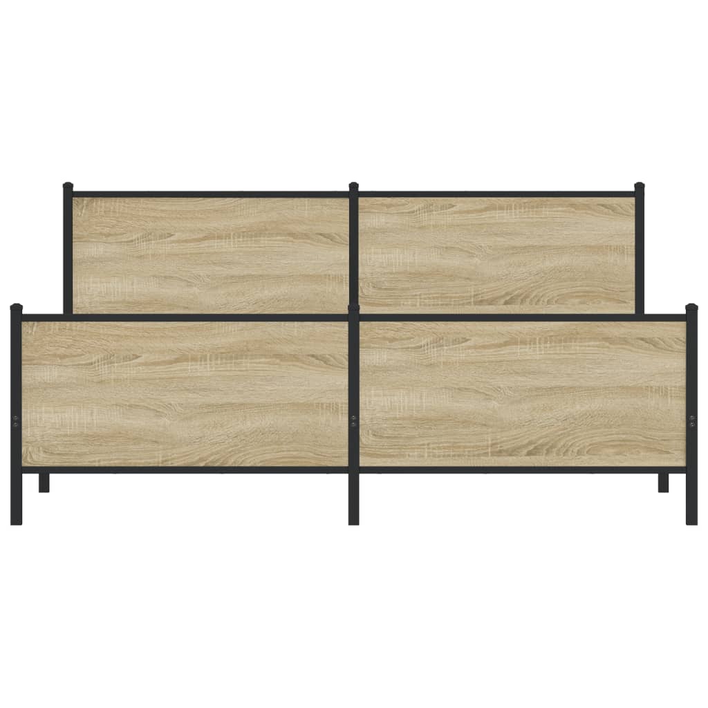 sengeramme uden madras 180x200 cm metal sonoma-eg