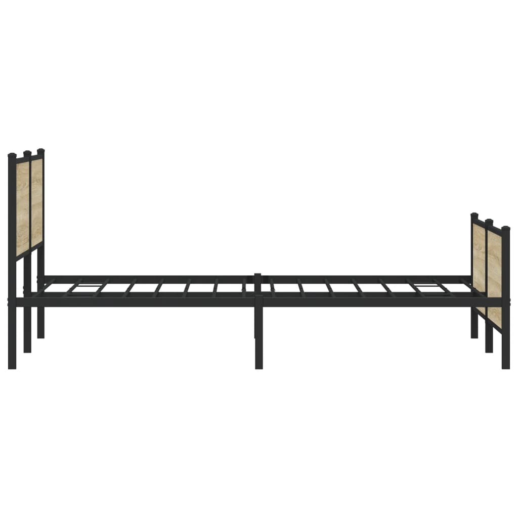 sengeramme uden madras 180x200 cm metal sonoma-eg