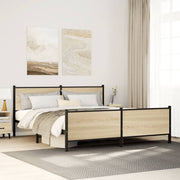 sengeramme uden madras 180x200 cm metal sonoma-eg