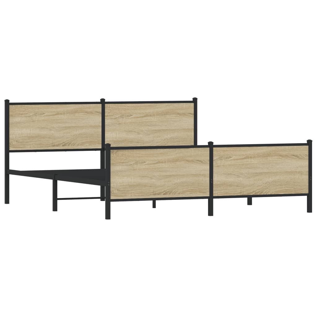 sengeramme uden madras 193x203 cm metal sonoma-eg