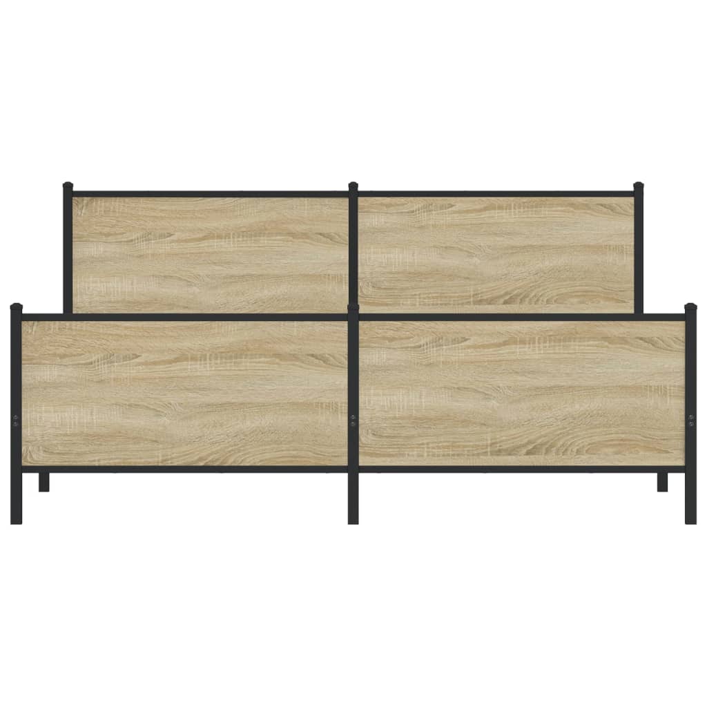 sengeramme uden madras 193x203 cm metal sonoma-eg