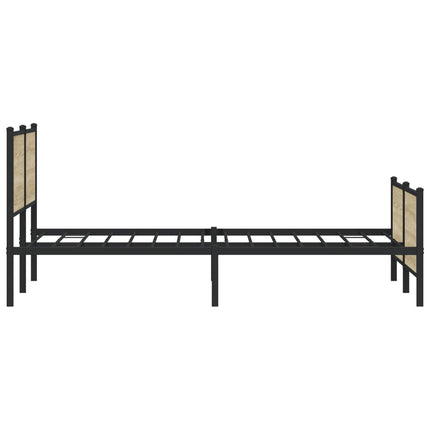 sengeramme uden madras 200x200 cm metal sonoma-eg