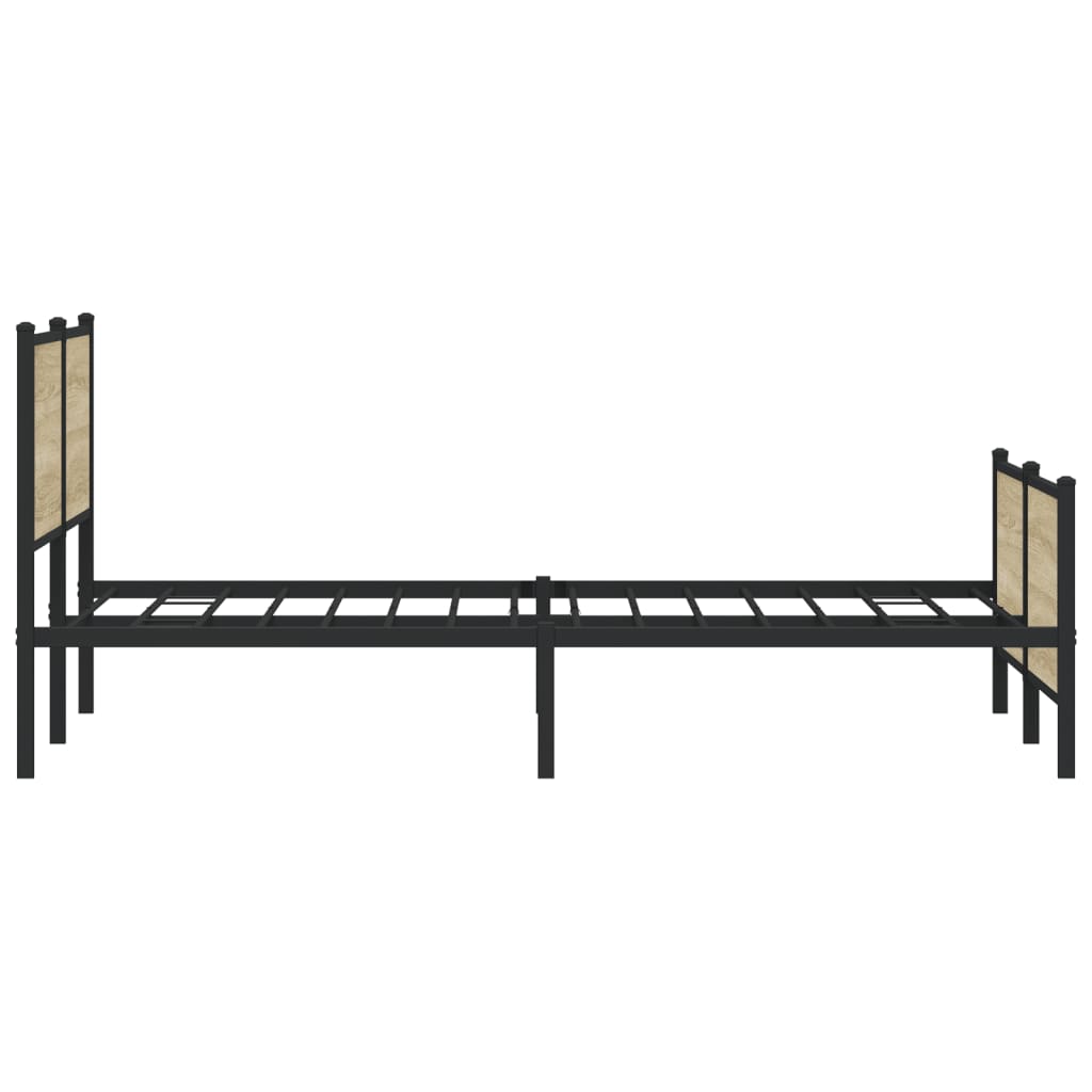 sengeramme uden madras 200x200 cm metal sonoma-eg