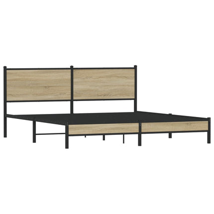 sengeramme uden madras 180x200 cm metal sonoma-eg