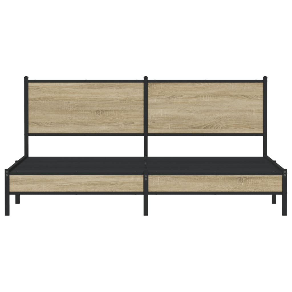 sengeramme uden madras 180x200 cm metal sonoma-eg