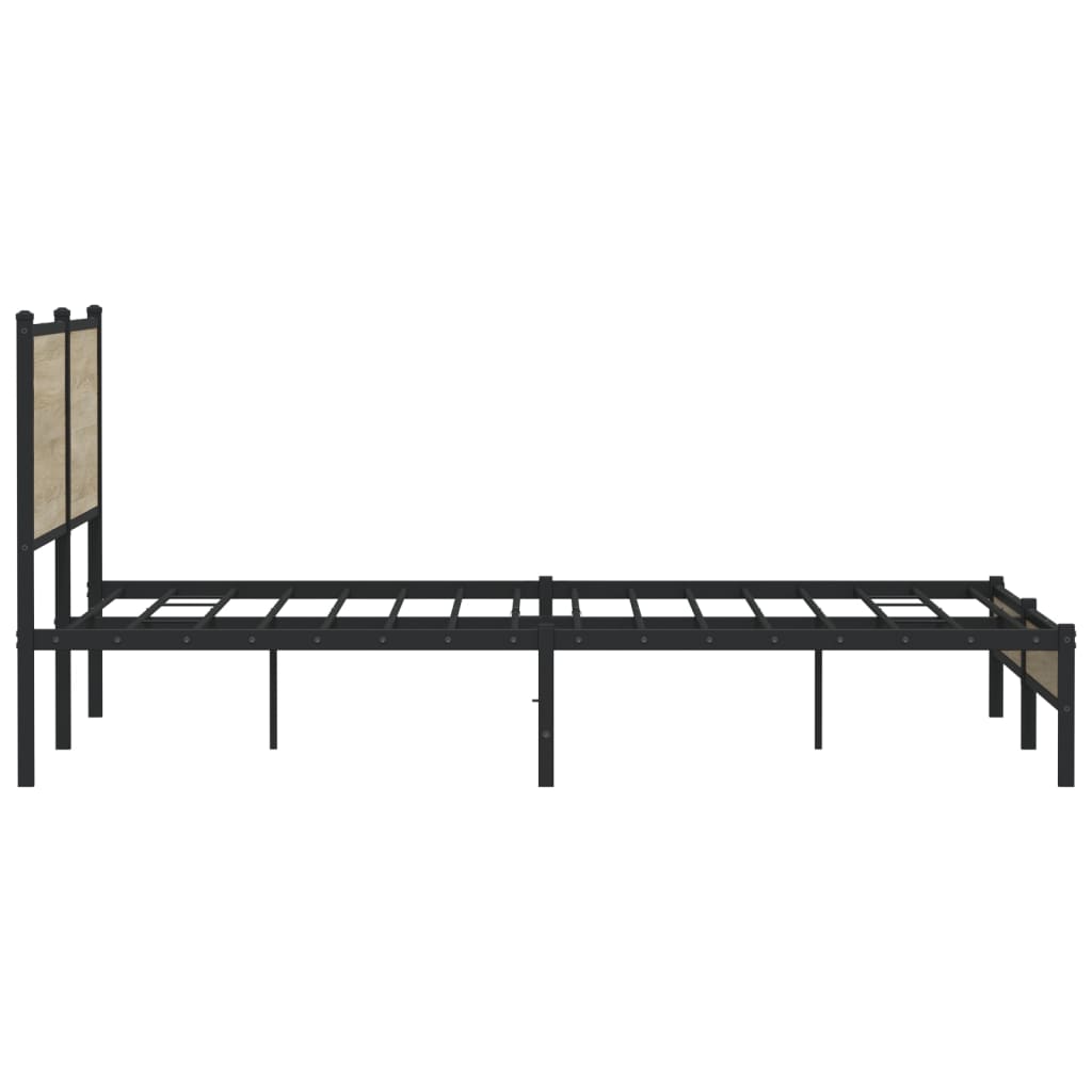 sengeramme uden madras 180x200 cm metal sonoma-eg