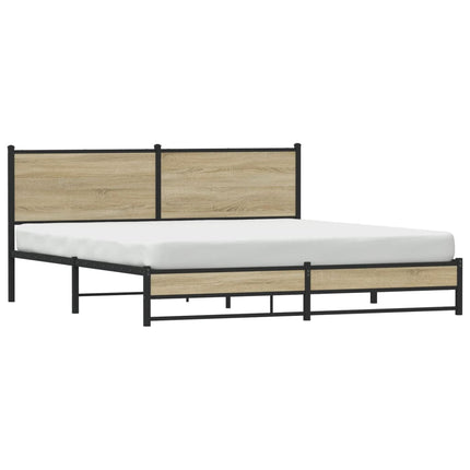 sengeramme uden madras 180x200 cm metal sonoma-eg