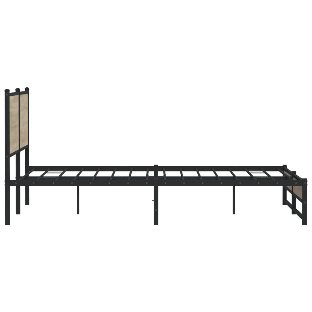 sengeramme uden madras 180x200 cm metal sonoma-eg