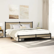 sengeramme uden madras 180x200 cm metal sonoma-eg