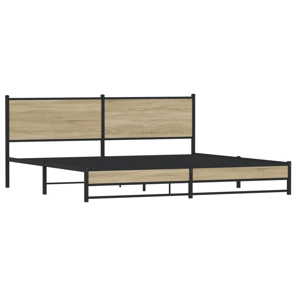 sengeramme uden madras 193x203 cm metal sonoma-eg