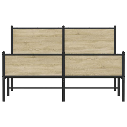 sengeramme uden madras 150x200 cm metal sonoma-eg