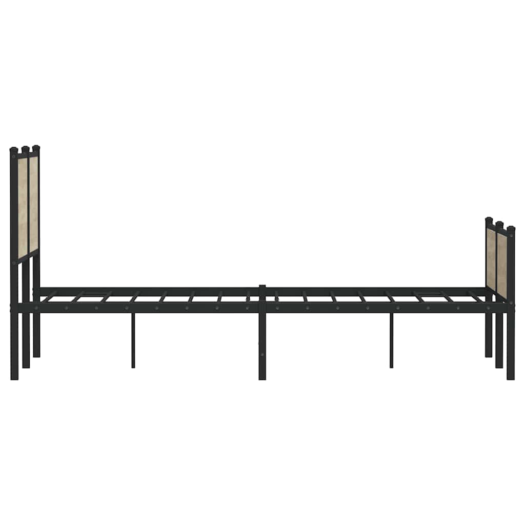 sengeramme uden madras 150x200 cm metal sonoma-eg