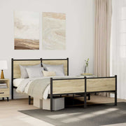 sengeramme uden madras 150x200 cm metal sonoma-eg