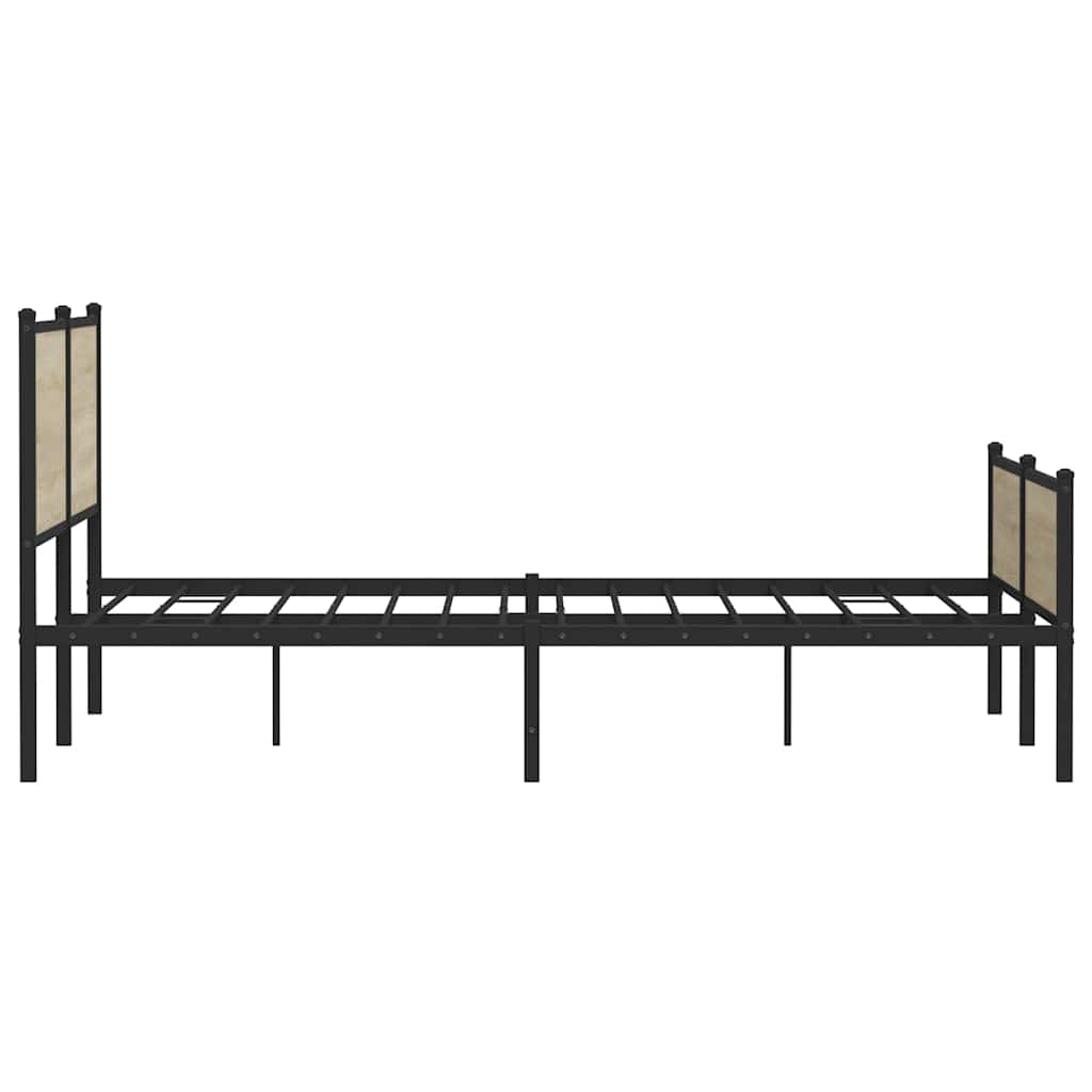sengeramme uden madras 160x200 cm metal sonoma-eg