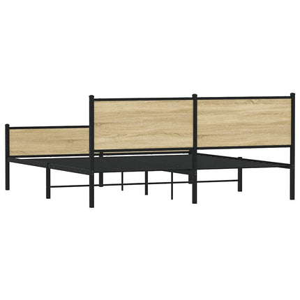 sengeramme uden madras 160x200 cm metal sonoma-eg