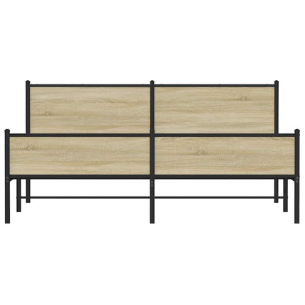 sengeramme uden madras 180x200 cm metal sonoma-eg