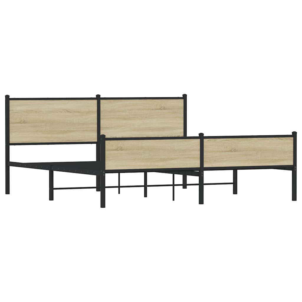 sengeramme uden madras 183x213 cm metal sonoma-eg