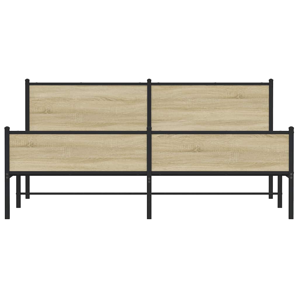 sengeramme uden madras 183x213 cm metal sonoma-eg