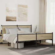 sengeramme uden madras 183x213 cm metal sonoma-eg